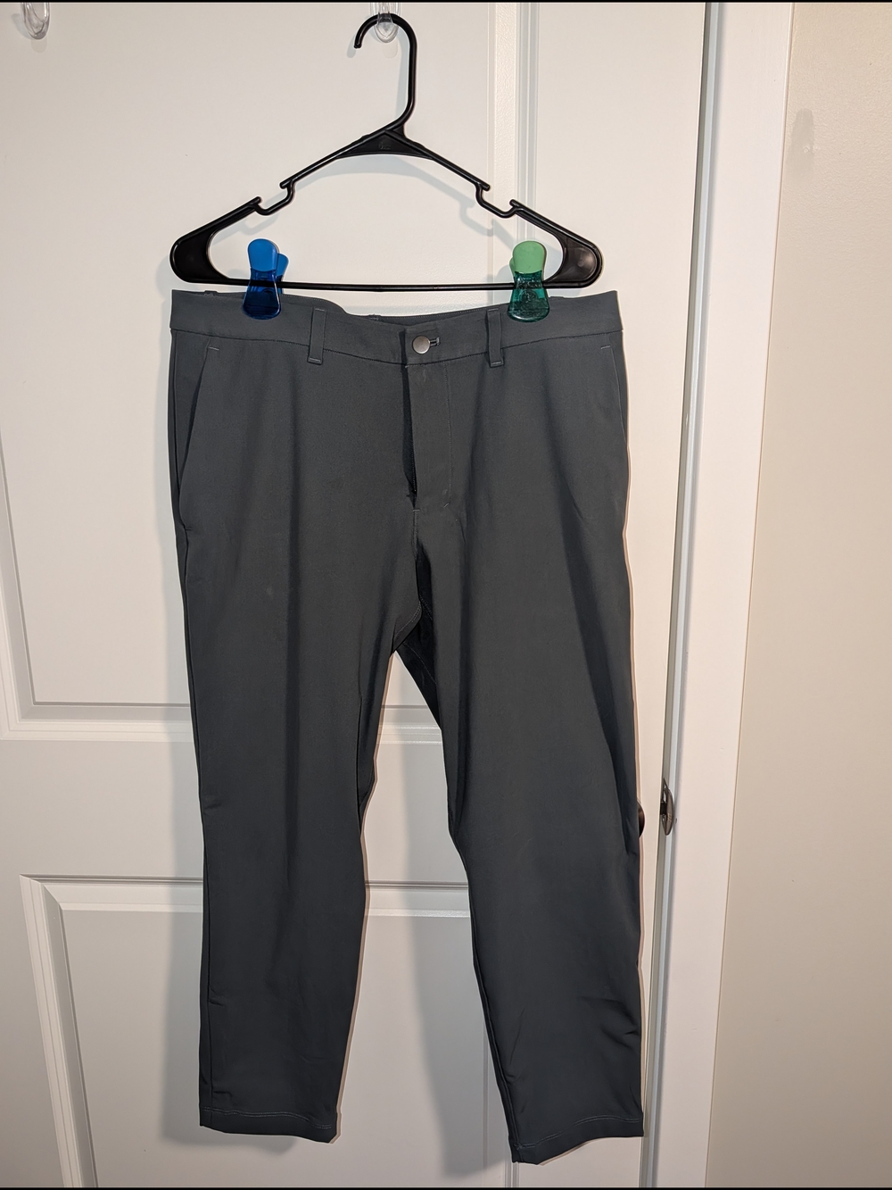 Lululemon ABC Slim-Fit Trouser 35x28 Warpstreme In Oil Gray